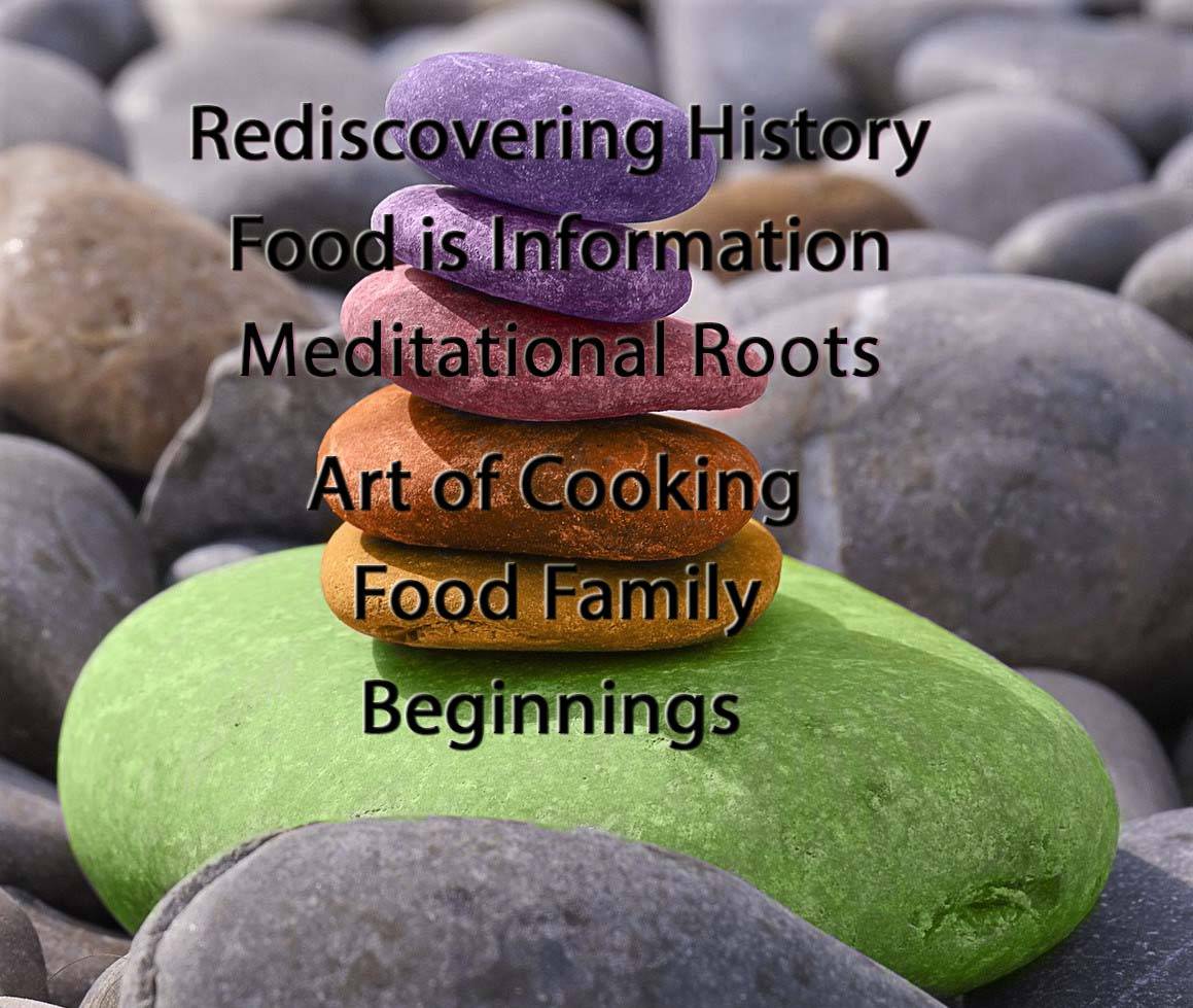 The Art of Meditational Cooking - Beginnings The Art of Meditational Cooking - Food Family The Art of Meditational Cooking - Art of Cooking The Art of Meditational Cooking - Meditational Roots The Art of Meditational Cooking - Food is Information The Art of Meditational Cooking - Rediscovering History