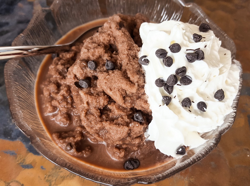 Vegan Dark Chocolate Ice Cream - With Alpro
